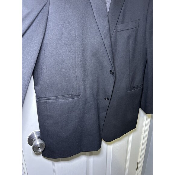 Petrocelli Men’s 2 Button Wool Blend Sports Coat Blazer RN 39566 Black Size 50R - Picture 3 of 10
